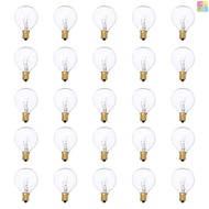 NT G40 Light Bulbs Replacement G40 Tungsten Bulb Lamp 7W 220-240V Clear Globe Bulb E12 Base Light Bu
