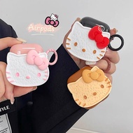 3D Hello Kitty Airpods Case for Airpods Pro Compatible with Apple AirPods 1 2 3 Pro 2 Shockproof Cover Protective Casing