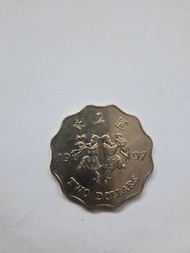『有幣送』1997年 香港硬幣兩蚊一個及兩毫二個