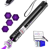 Purple Laser Pointer, High Power Laser Pointer, Suitable for Tv/LED/LCD Screen Demonstrations, Outdo