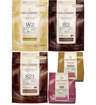 CALLEBAUT CHOCOLATE DARK CALLETS 54.5% 2.5KG 811 823 Ruby2 Baking Needs