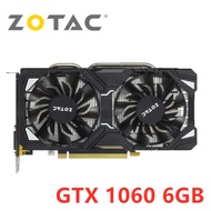 Zotac GTX 1060 6GB การ์ดจอ GTX 1060-6GD 5การ์ดจอ GPU เดสก์ท็อปคอมพิวเตอร์ส่วนบุคคลหน้าจอเกมส์แผนที่ RTX 3060 GTX 750 960 Videocar