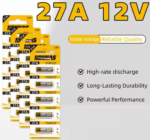 5-50PCS 27A 12V Alkaline Dry Battery Replacement for Doorbell Car Key Fob Calculator TV Remote Contr
