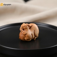 Si Exquisite Wooden Sheep Carving 2027 Chinese New Year Unique Home Decor Piece yan