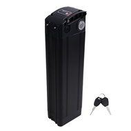 Electric E Bike Bicycle 18650 Battery Box Case Cover 48V Empty Silver Fish Ebike Aluminum Housing Ac