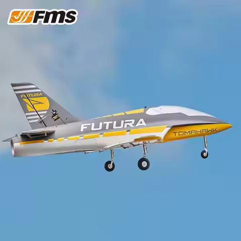 Fms Rc Airplane 64mm Futura Tomahawk With Flaps Sport Trainer Ducted Fan Edf Jet 3 Color Model Hobby
