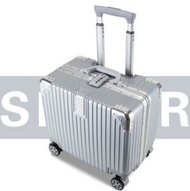 18寸復古輕便小型密碼行李箱（807猫熊白）18寸