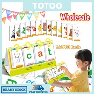 129Pcs Educational Learning Cards Kids Alphabet Spelling English Words Flash Card CVC Words