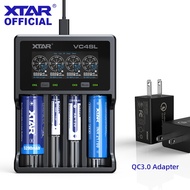 Legit XTAR VC4SL Charger QC3.0 Fast Charging Micro USB Charger for 3.7V Li-ion18650 14500 21700 2665