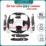 Ốp Tay nắm cửa Ốp chén hõm cửa Carbon xe Honda BRV 2023-2025 Trang tríbảo vệ tay nắm xe