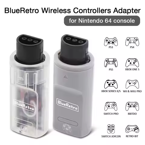for N64 Saturn BlueRetro Game Console Converter Gamepad Controller Adapter Connector for Wii Switch 