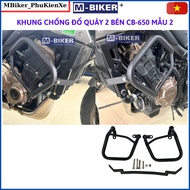 Chống đổ cb650 khung chống đổ cb650 bảo vệ lốc máy cb650 phụ kiện cb650  bảo hành 1 năm mbiker