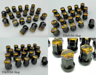 น็อตล้อรถยนต์ สีไดร์ดำ ไทเทดำ M12เกลียว1.5 เบอร์17 น็อตล้อ น็อตล้อรถยนต์ ชุด20ตัว