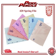 Lion MFF 420 Manila Flat Spring File 420gsm (MFF420)