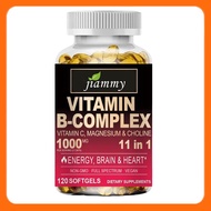 Vitamin B Complex Capsules-วิตามินบีคอมเพล็กซ์--รองรับภูมิคุ้มกันและกระตุ้นความอยากอาหาร120 แคปซูล