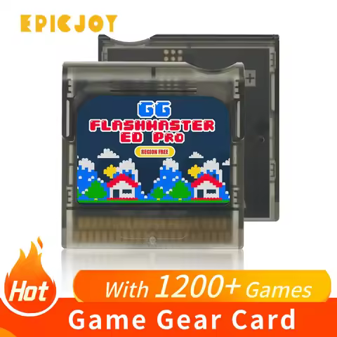 2025 New 1200 in 1 Game Gear FlashMaster Game Cart GG Pro+ Game Cartridge With 8G TF Card for Sega G