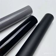 Pelekat Jalur Pelindung Matahari Cermin Depan Kereta Berlubang Hitam PVC Matte Glossy Fly Eye Jalur 