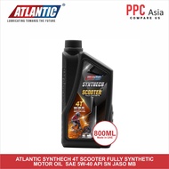ATLANTIC SYNTHECH 4T SCOOTER OIL 5W40 API SN JASO MB - FULLY SYNTHETIC (800ML)
