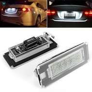 NANASALONNN 2pcs Car LED Number License Plate Light Lamps For For Peugeot Boxer Citroen Jumper Fiat 