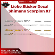 88Storesemarang Liebe Sticker Decal Joran Shimano Scorpion XT