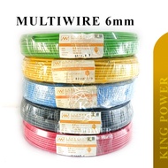 MULTI WIRE (SIRIM/JKR APPROVED) 4mm/ 6mm 100% Copper PVC Insulated Cable