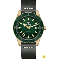 RADO Watch R32504315 / Captain Cook Automatic Bronze / Men's / 42mm / Leather Strap / Green