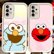 H114 Sesame Street Elmo White Casing for Samsung A04s A36 A14 A05S A56 A35 A34 A24 S25 Ultra A15 A54