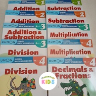 Kumon Workbook Grade 1-4 Addition Subtraction Multiplication Division