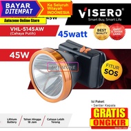 Senter kepala 45w cahaya putih VISERO VHL-5145 45w head lamp headlamp