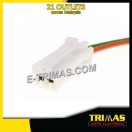 TRIMAS Original Hong Xuan 2 Pin Mitsubishi Delica L400 Rear Lamp l Light Socket Connector
