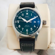 Iwc IWC Pilot Series Men's Watch Green Dial Brown Strap Automatic Mechanical Men's Watch