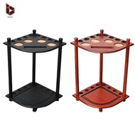 blesiya Pool Cue Rack for Cues and Balls Holds 8 Sticks & Full Ball Set Free Standing