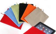 UNIPRO【A029】tab 2 Nexus7 iPad mini 8吋以下小平板 絨布袋 布袋 珠扣 保護套