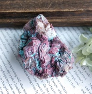 Dioptase 貴州產地 粉長石 異極礦  翠銅礦 共生礦 天然礦石 原礦
