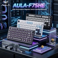 AULA F75HE Tri-Mode Mechanical Gaming Keyboard 75% Layout Hall Effect Magnetic Switch 8KHz Polling R