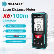 Mileseey เลเซอร์วัดระยะ X6 40M 60M 80M 100M เครื่องวัดระยะเลเซอร์ดิจิทัลเทปวัด Diasmeter เครื่องมือท