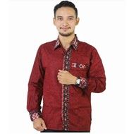 Long Sleeve Batik Shirt For Men