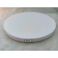 12x1” Polyform Round / Gabus Bulat / Round Polystyrene Form /Pc