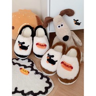 men slippers bedroom slippers slippers for women Cotton Furry Slippers - Winter Casual Anti-Slip for
