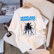 YSMID Hopeless Romantic - T-shirt Top Oversize Men's White Adult Distro Short Sleeve Cool Premium
