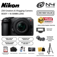 NIKON Z30 Mirrorless Camera NIKKOR Z DX Vlogger Essentials 16-50mm / 18-140mm / 50-250mm Z30 with ki