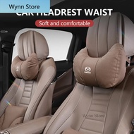 Car Seat Headrest Neck Pillow Lumbar Back Support Pad For MAZDA 3 6 CX-5 CX-5 CX-8 CX-9 CX-30 Atenza