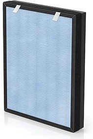 HSP002 Replacement Filter Compatible with Air Purifier Filters HSP002 Smart True 2.0, 4-IN-1 Stage Filtration H13 True HEPA Air Cleaner for Large Room and Home, Carbon to Remove Odor, 1 Pack