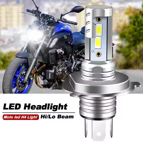 1PCS For Yamaha MT07 MT03 MT09 Motorcycle H4 H1S 9003 LED Headlight Hi/Lo Bulbs 4800LM 6000K White C