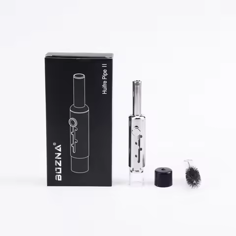 Dry Burner Smoking Pipe Glass Twisty Blunt Dry Her EDG Pipe Retractable Tobacco Pipe Piston Type Gla