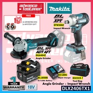 MAKITA DLX2406TX1 18V Cordless Combo Kit ( DTW300Z Impact Wrench + DGA404Z Angle Grinder )
