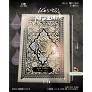 (CAN CUSTOMIZE NAME) AL-QURAN A6 TRAVEL ASOSI MOSAIC FREE PREMIUM TASBIH 33 PIECES