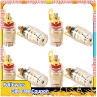 【D&F】8Pcs 4mm Amplifier Speaker Terminal Binding Post Banana Plug Jack