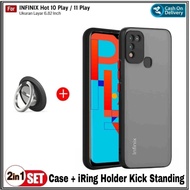 CASE Infinix Hot 10 PLAY / 11 PLAY Soft Hard Casing And Cover &amp; iRing