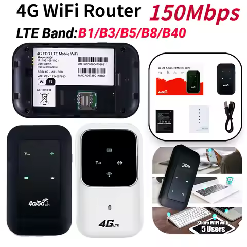 4G WiFi Router 4G LTE Router WiFi Repeater Signal Amplifier Network Expander Mobile Hotspot Wireless